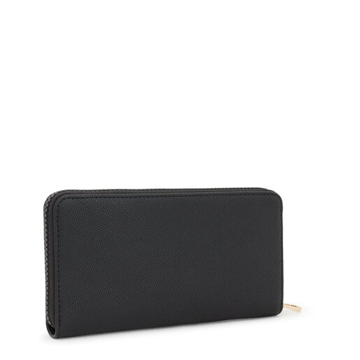 Μεσαίου μεγέθους πορτοφόλι TOUS Halfmoon σε μαύρο χρώμα