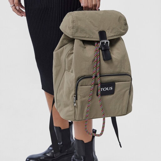 Khaki TOUS Empire Cotton Backpack