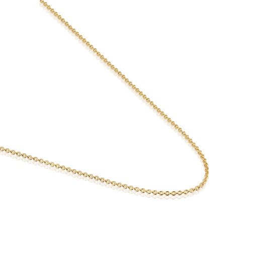 Stříbrný obojkový náhrdelník pozlacený 18karátovým zlatem o délce 50 cm z kolekce TOUS Basics