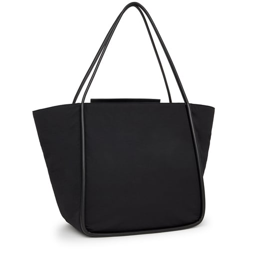 תיק סל TOUS Empire Cotton גדול בצבע שחור