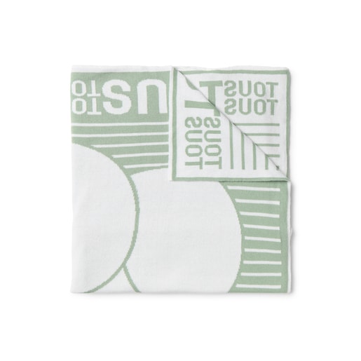 Reversible baby blanket in Nilo mist