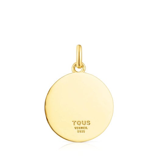 Silver vermeil sun and bears Medallion Efecttous | TOUS