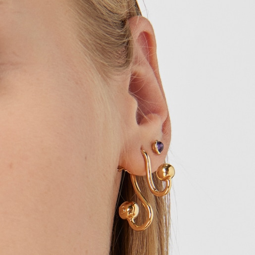 Silver vermeil Plump Earrings