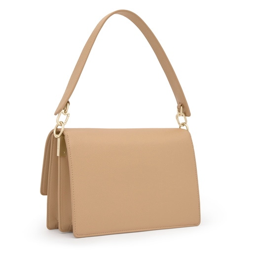 Bandolera mediana arena Audree Pockets