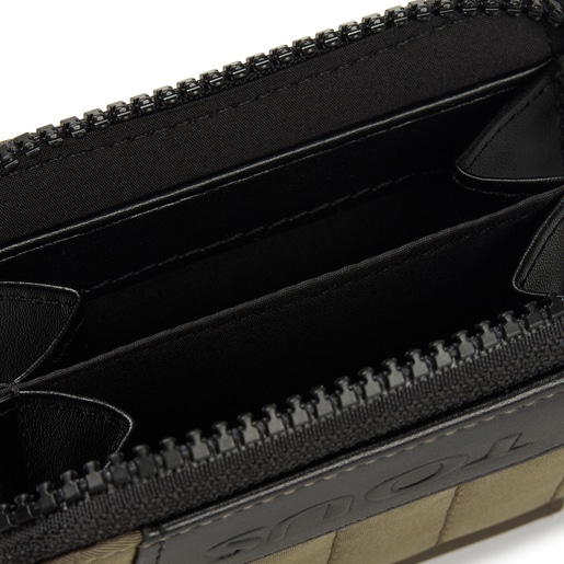 カーキカラーのハンギングコインパース TOUS Empire Padded