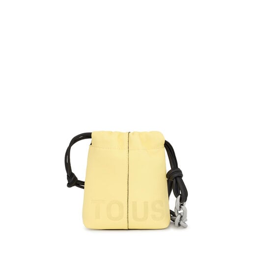 Yellow leather Minibag TOUS Cloud