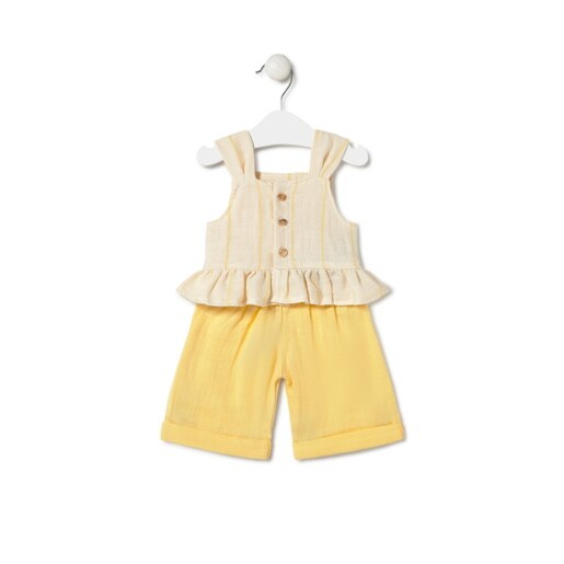 Conjunto de bebé niña Classic amarillo