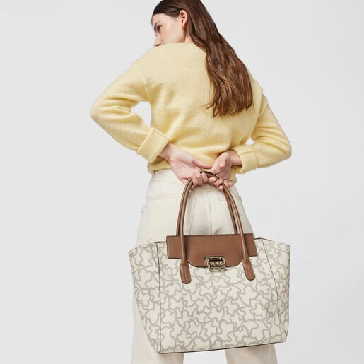 Бежевая сумка-тоут Kaos Legacy