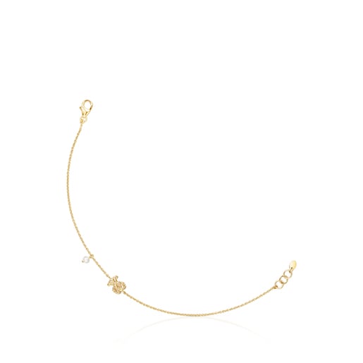 Armband Oceaan aus Gold mit Perle
