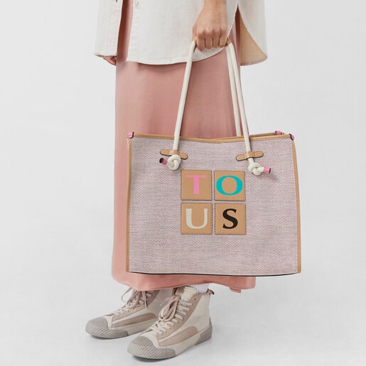 תיק סל TOUS Yummy גדול ורוד