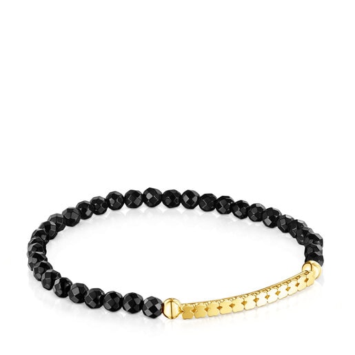 Silver Vermeil Straight Bracelet with Onyx | TOUS