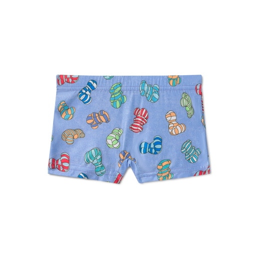 Bañador bóxer de niño Candy azul