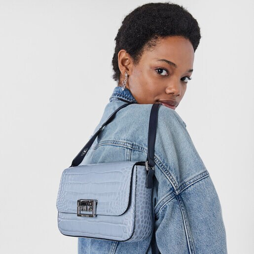 Light blue leather Tous Legacy Wild crossbody bag