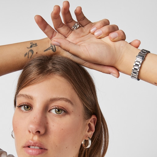 Reloj analógico Rond Straight de acero