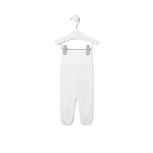 Baby leggings in plain white