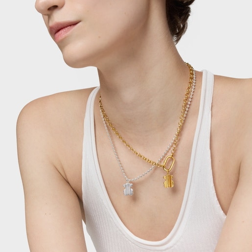 Dije con baño de oro 18 kt sobre plata TOUS Sweet 40s