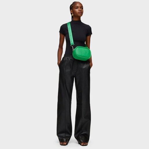 leather Crossbody reporter bag TOUS Miranda