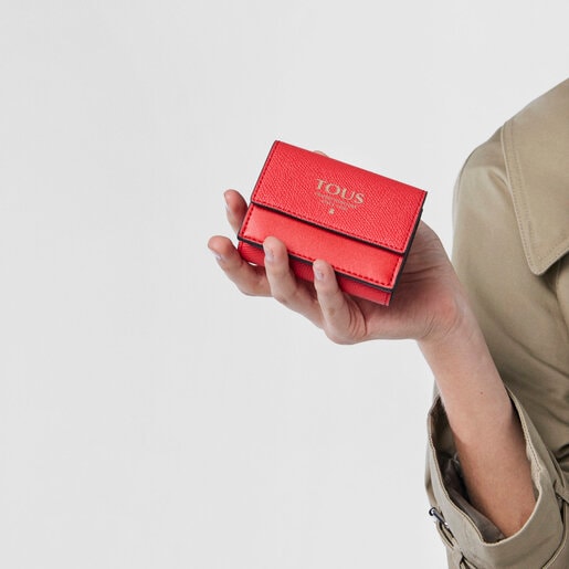 Small red TOUS Funny flap Change purse