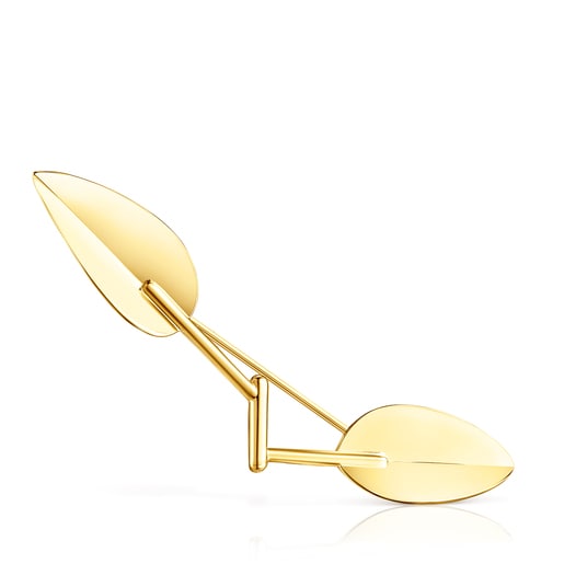 Silver Vermeil Fragile Nature Brooch