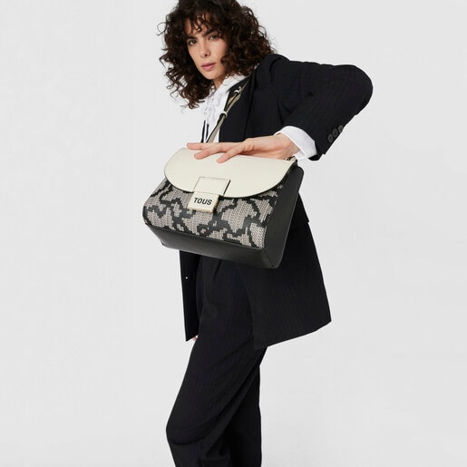 ブラックのスモール・クロスボディバッグ Kaos Pix