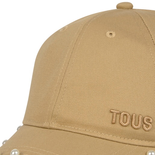 Sand-colored Cap TOUS Pearls