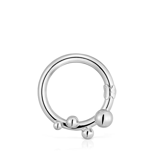 Großer Ring Hold aus Silber mit Details