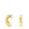 18kt gold plating over silver Hoop earrings with bear motif TOUS 1950