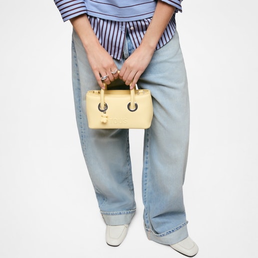 Small yellow City bag TOUS Poppy