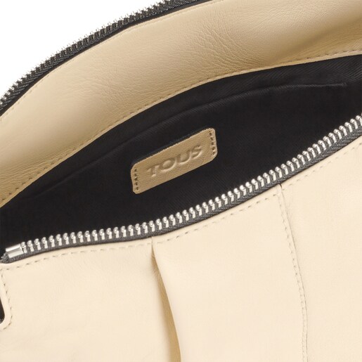 Medium beige leather TOUS Soft Crossbody bag