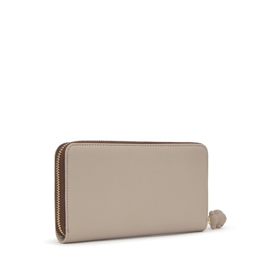 Taupe-colored Wallet TOUS Back to Basics