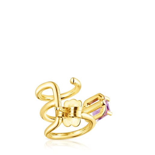 TOUS Vibrant Colors Earcuff with amethyst and colored enamel | TOUS