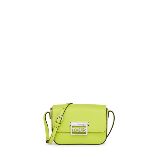 Sac à bandoulière TOUS Legacy mini en cuir citron vert