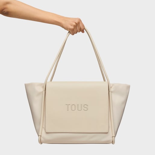 Large beige Tote bag TOUS Silhouette Soft