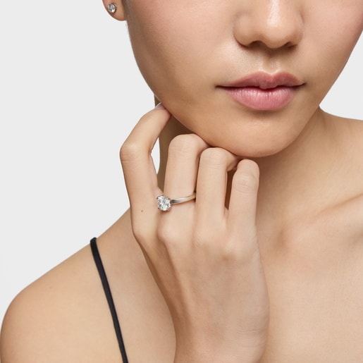 Anillo solitario de platino con diamante creado en laboratorio 2,00 ct TOUS Essentials LGD