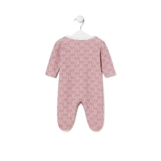 Baby playsuit in Icon pink