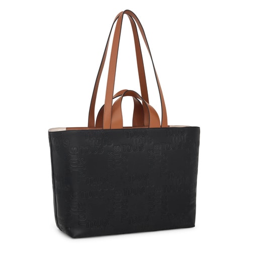 Black and tan tote bag outlet