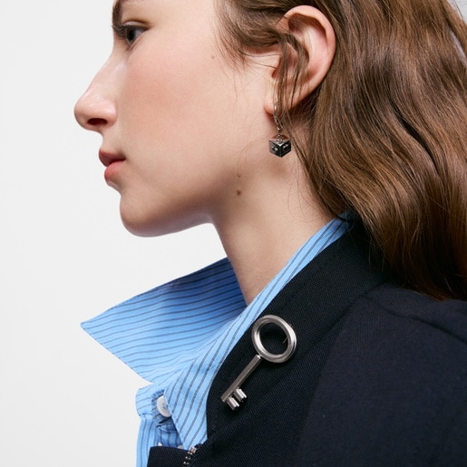Broche de acero motivo llave TOUS Charming