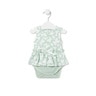 Baby girls bodysuit with skirt in Kaos mist
