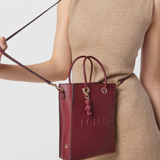 Mini burgundy TOUS Pop Handbag