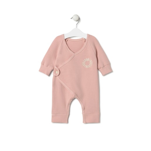 Pelele cruzado de bebé Classic rosa