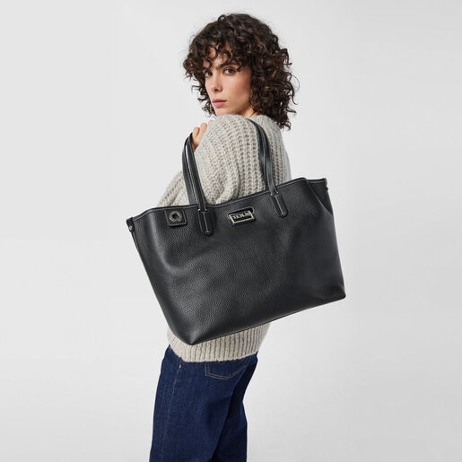 Black leather TOUS Legacy Tote bag