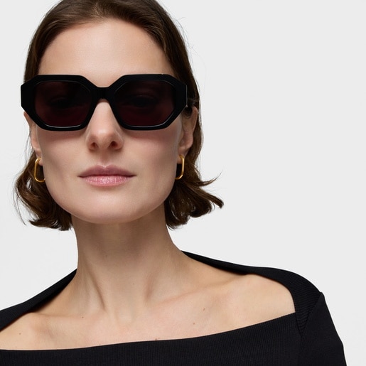 Black Sunglasses TOUS Geometric Logo