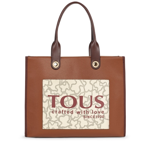 Large multi-brown Amaya Kaos Icon Shopping bag | TOUS