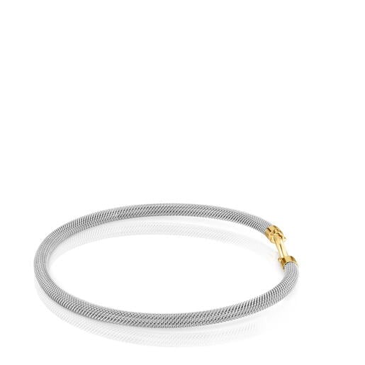 Steel and 14kt gold Bangle TOUS Unlock
