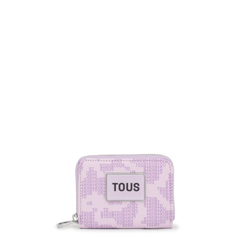 Porte-monnaie Kaos Pix mauve