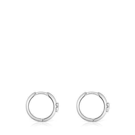 12 mm silver Hoop earrings with bear TOUS Basics