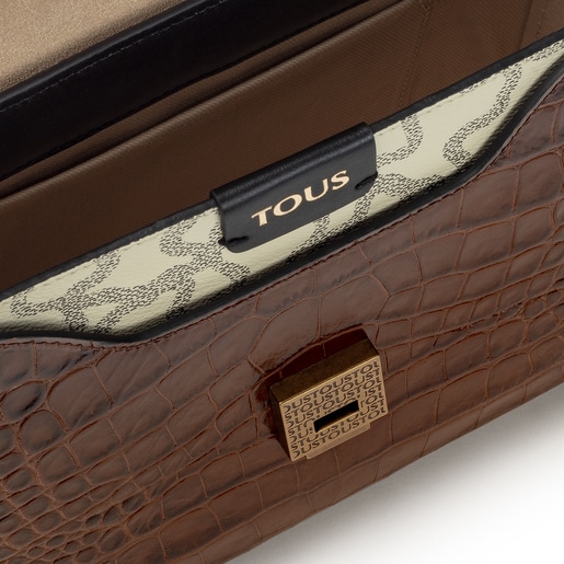 ショルダーバッグ  Kaos Legacy  Kaos柄  M  ベージュ・ブラウン