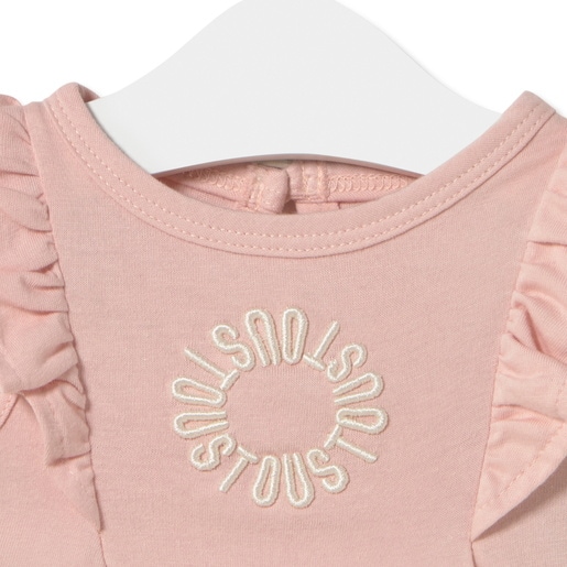 Body con volantes de bebé Classic rosa