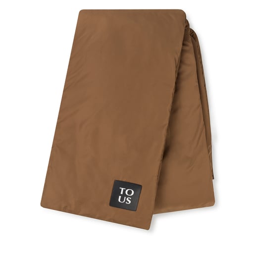 Brown TOUS Balloon Padded Hooded scarf
