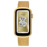 Smartwatch con bracciale in acciaio IP color oro e cassa in alluminio IP color oro TOUS T-Band Mesh